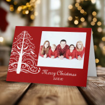 White Christmas Tree cards by loraseverson White Christmas Tree cards
