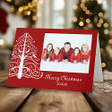 White Christmas Tree cards by loraseverson White Christmas Tree cards