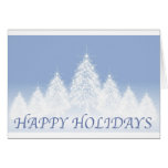 White Christmas Tree Card
