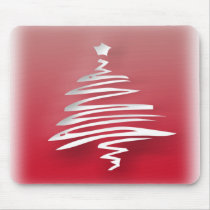 White Christmas Tree mousepads