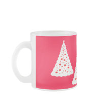 WHITE CHRISTMAS TREE mugs