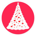 WHITE CHRISTMAS TREE stickers