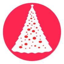 WHITE CHRISTMAS TREE stickers