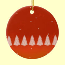 White Christmas Trees ornaments