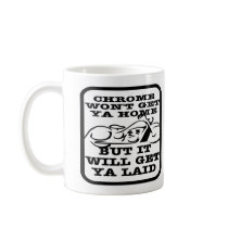 White Chrome Get Home Laid Mugs