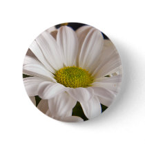 White Chrysanthemum flower button pin buttons