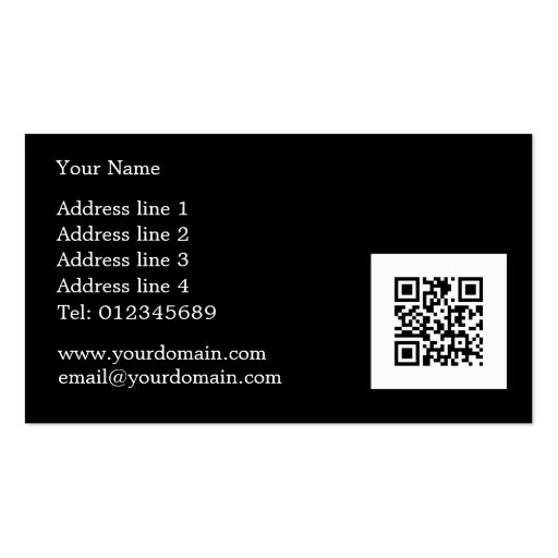 White Chrysanthemum flower Custom Business Cards (back side)