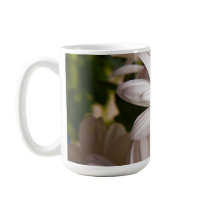 White Chrysanthemum flower mug mugs