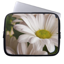 White Chrysanthemum flower netbook sleeve laptop sleeves