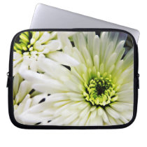 White Chrysanthemum laptop sleeve laptop sleeves