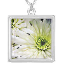 White Chrysanthemum necklace necklaces