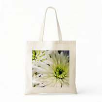 White Chrysanthemum tote bag bags