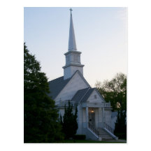 White Church Postcard