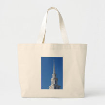 White Church Steeple Tote Bag