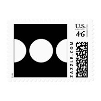 White Circles on Black stamps