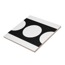 White Circles on Black tiles