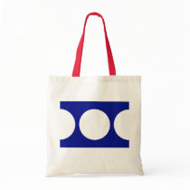 White Circles on Blue bags