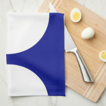 White Circles on Blue kitchen towels