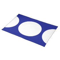 White Circles on Blue placemats