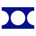 White Circles on Blue