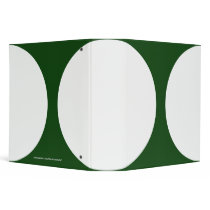 White Circles on Green binders