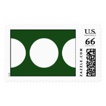 White Circles on Green – Large stamps