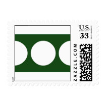 White Circles on Green – Small stamps