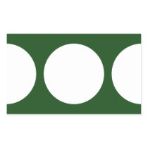 White Circles on Green stickers