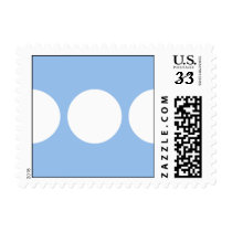 White Circles on Light Blue stamps