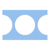 White Circles on Light Blue posters