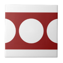 White Circles on Red tiles