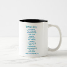 White Circus Center Cup Coffee Mugs