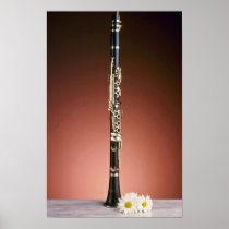 white Clarinet flowers posters