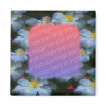 White Clematis Flower Frame Your Photo Magnet White Clematis Flower Frame Your Photo Magnet