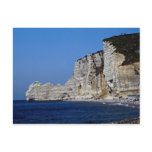 White cliffs on Normandy coast, France Postcard