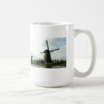 White Coffee Mug Dutch Windmills