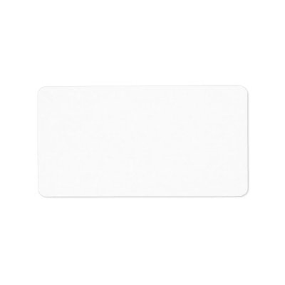 White Color Personalized Address Labels