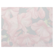 White Coral azalea blossoms flowers Personalized Letterhead