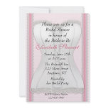 White Corset Bridal Shower invitations