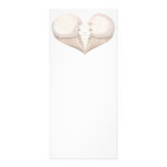 White Corset Heart Rack Card Design