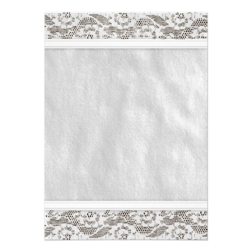 White Country Lace Wedding invitations