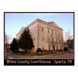 sparta courthouse postcard tn county