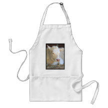 White cow apron
