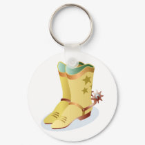 White Cowboy Boots with Riding Spurs keychains by White_Wedding White Cowboy Boots with Riding Spurs keychains