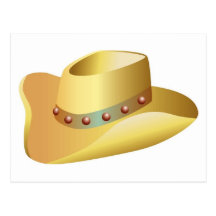 White Cowboy Hat Postcard