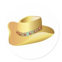 White Cowboy Hat stickers