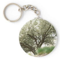 White Crab Tree Key Chain