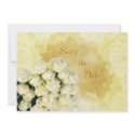 White - cream roses Anniversary Save the date Invi invitation