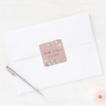 White Cream Sakura Cherry Blossoms Wedding Sticker stickers