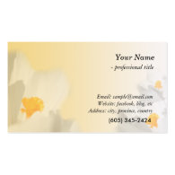 white crocus flowers business card business cards